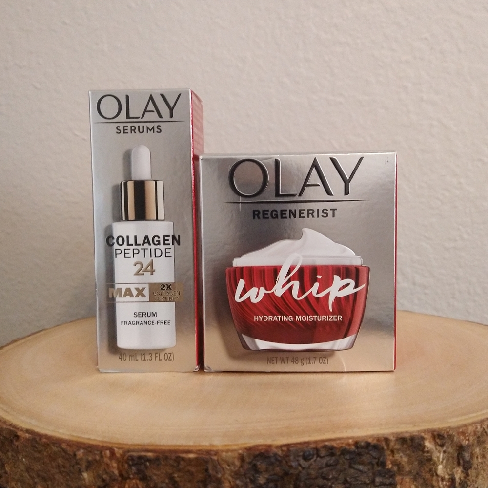 Olay Collagen Peptide 24 Max Serum / Olay Regenerist Whip Hydration Moisturizer